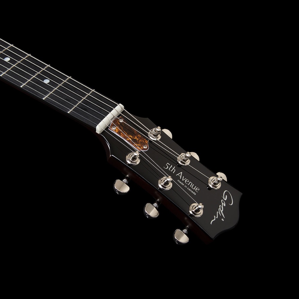 Godin ゴダン 5th Ave Uptown T-Armond Havana Burst エレキギター ヘッド画像