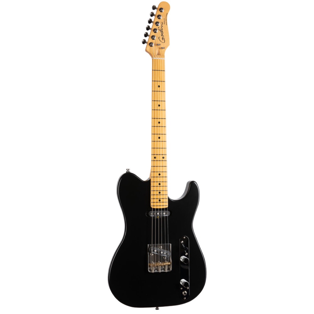 Godin ゴダン Stadium HT MN MATTE BLACK エレキギター 斜めアングル画像