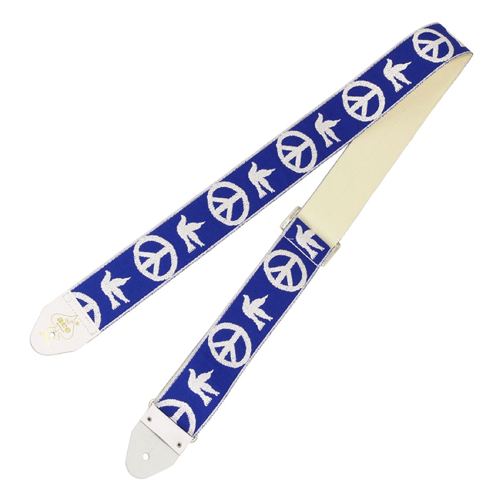 D’Andrea ダンドレア Ace Guitar Straps ACE-6 Blue Peace-Dove ギターストラップ