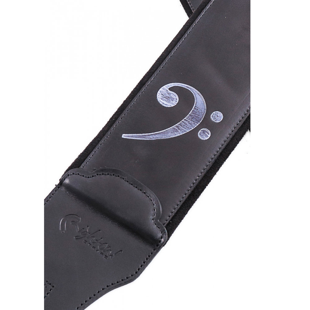 Righton! STRAPS FAKEY Black ギター・ベース用ストラップ ヘ音記号をデザインしたモデル