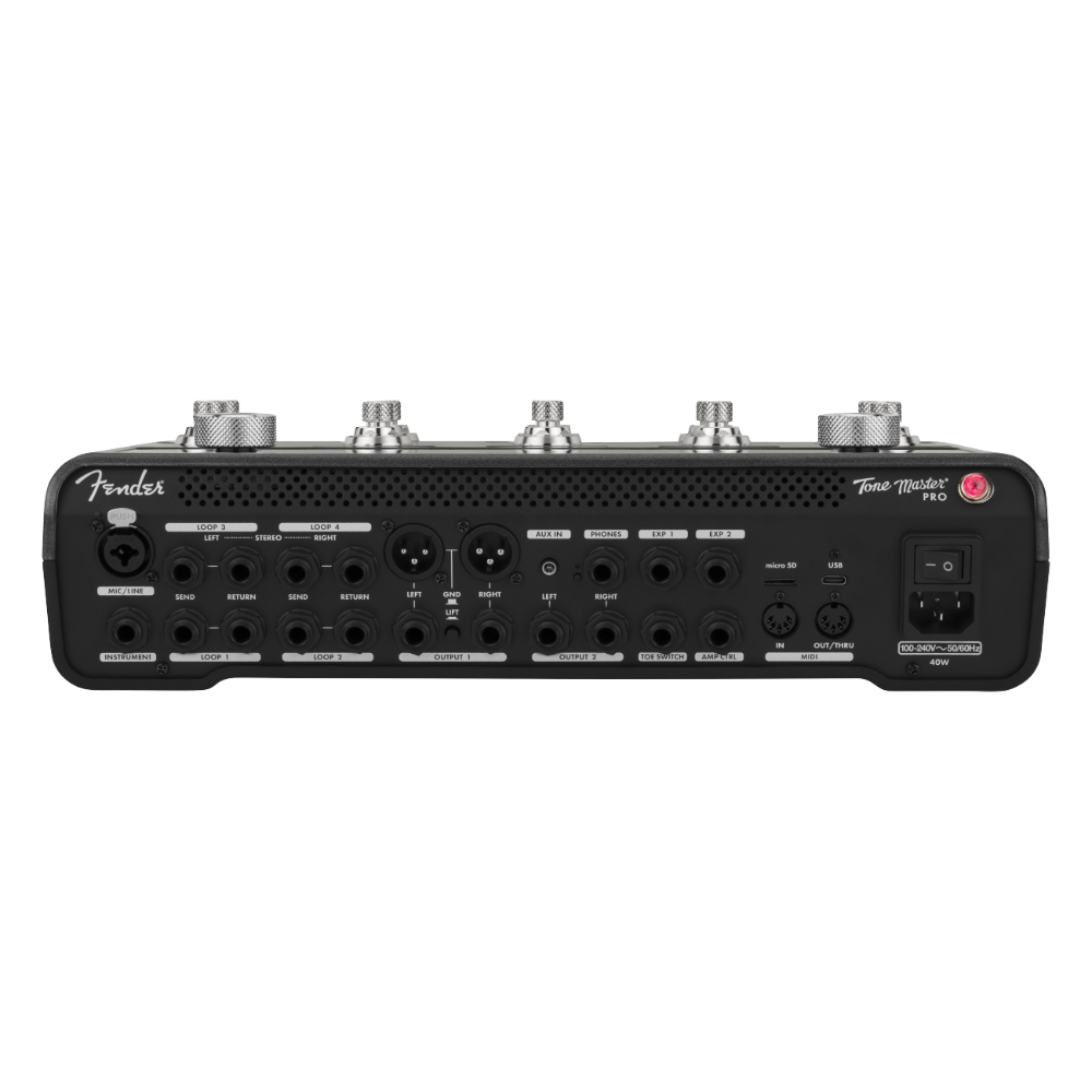Fender フェンダー Tone Master Pro アンプモデラー マルチエフェクター ギターエフェクター リア画像