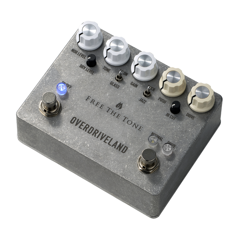 Free The Tone フリーザトーン ODL-1-CS OVERDRIVELAND CUSTOM SHOP オーバードライブ ギターエフェクター 斜めアングル画像