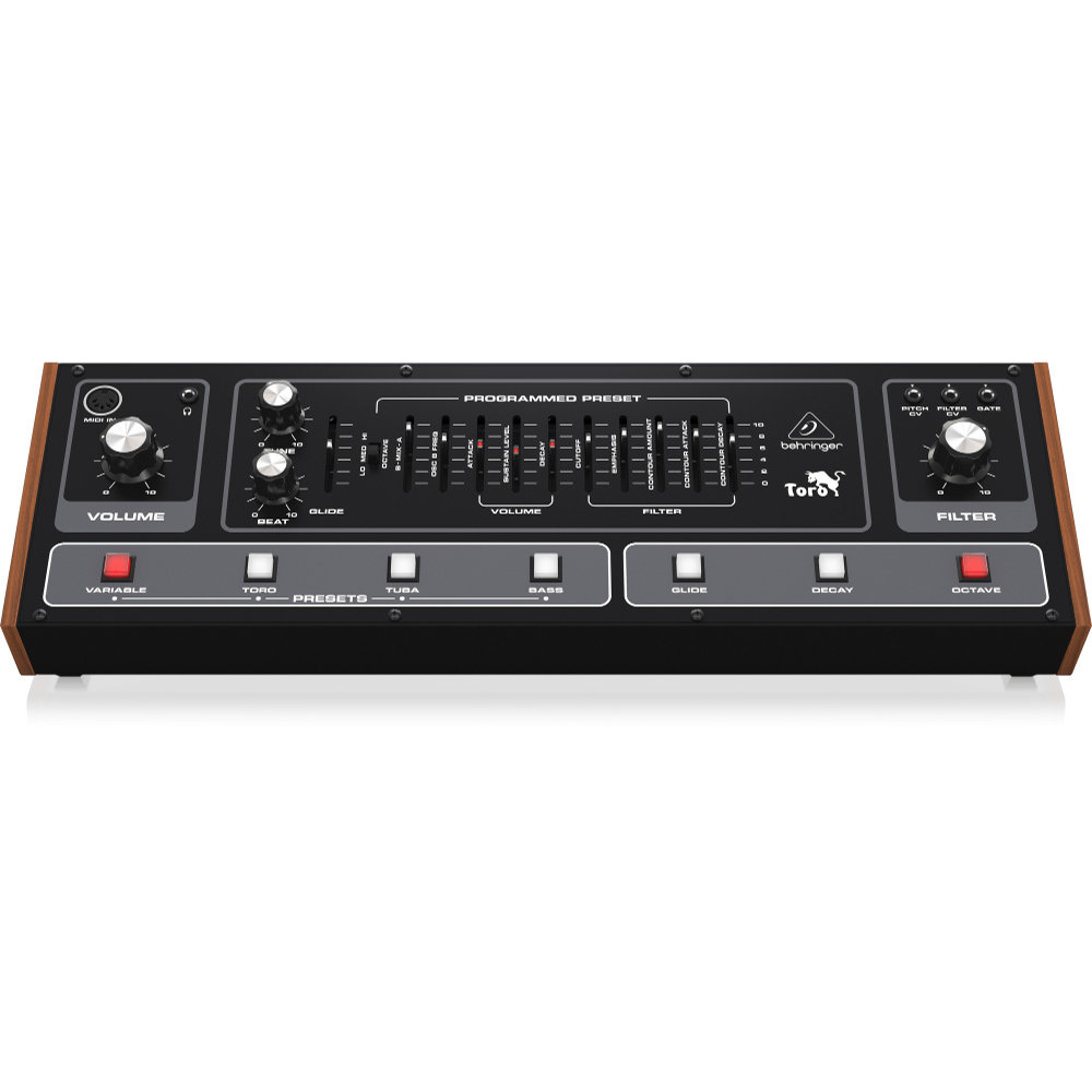 BEHRINGER ベリンガー TORO Analog Bass Synthesizer ベースシンセサイザー 正面