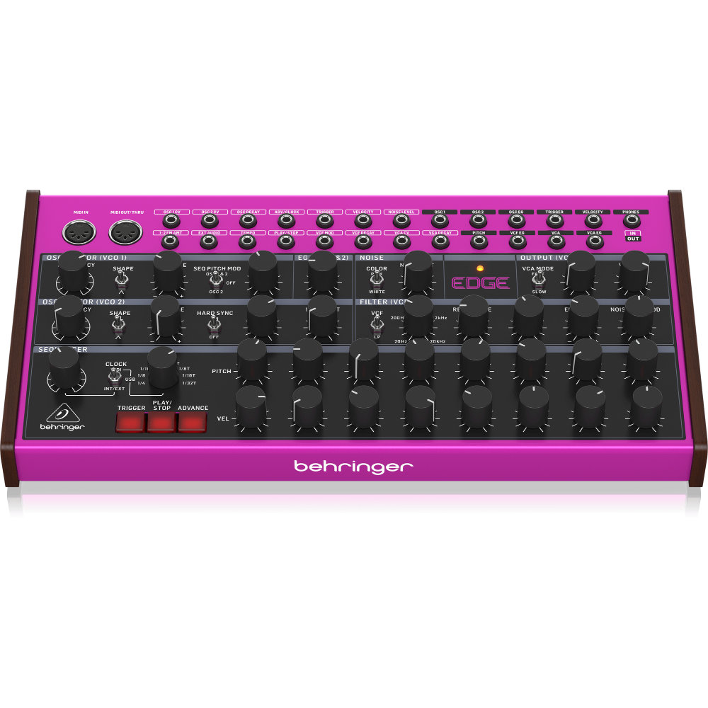 BEHRINGER ベリンガー EDGE Analog Percussion Synthesizer ドラムベースマシン セミモジュラーシンセサイザー 正面