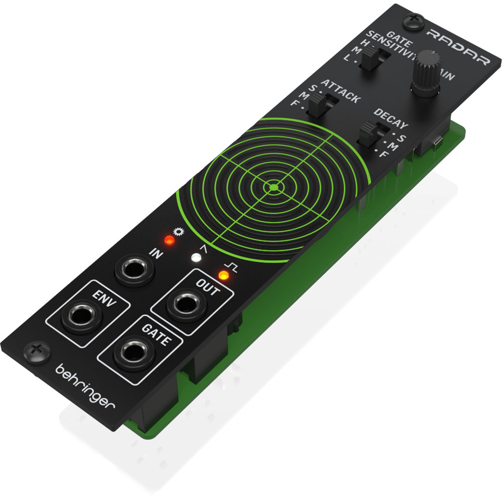 BEHRINGER ベリンガー RADAR ピックアップマイク コンタクトマイク ユーロラックモジュール 右サイドからのアングル
