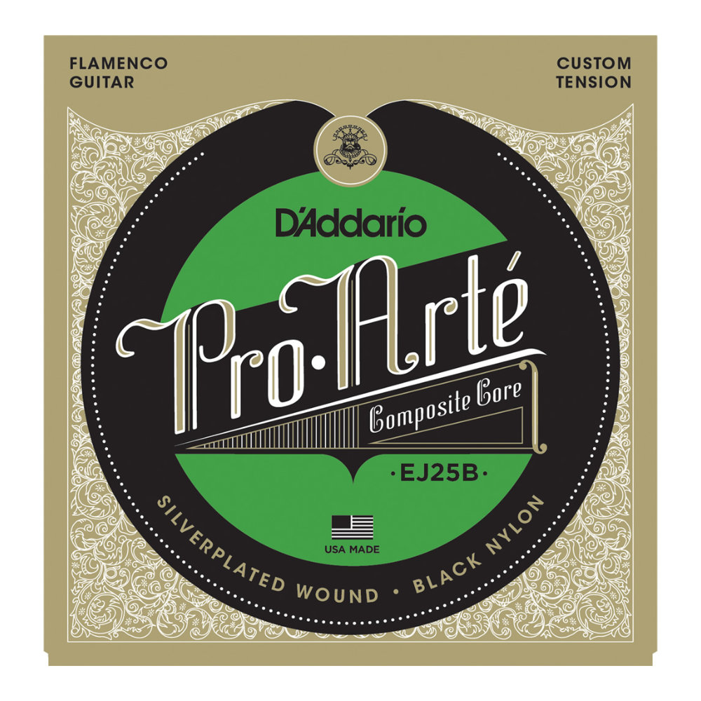 D’Addario ダダリオ EJ25B Pro-Arte Black Nylon Composite Flamenco クラシックギター弦