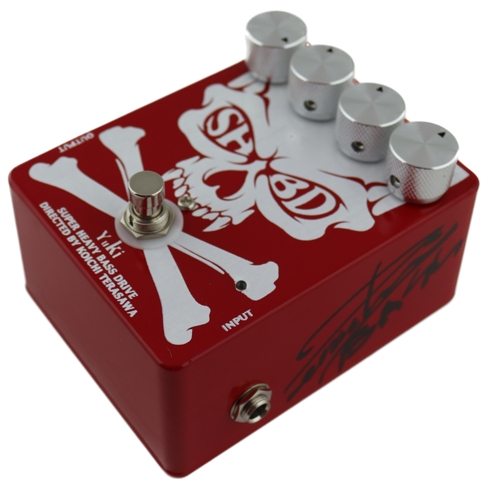 YUKI ユキ SHBD Super Heavy Bass Drive 寺沢功一監修 BassPreAMP ベース用エフェクター 初回限定直筆サイン入り 本体画像
