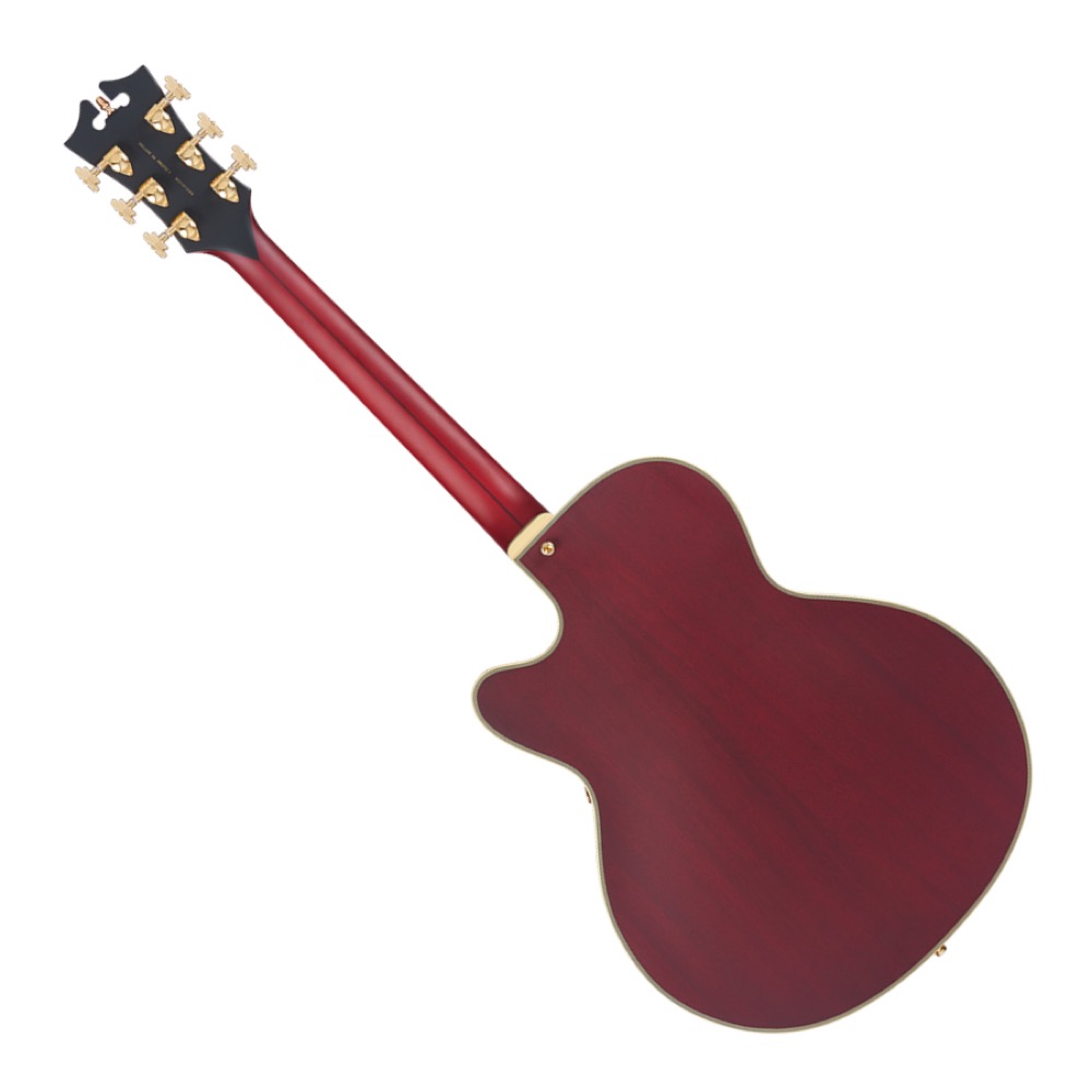 D’Angelico ディアンジェリコ Deluxe 59 Satin Trans Wine エレキギター フルアコ バック画像