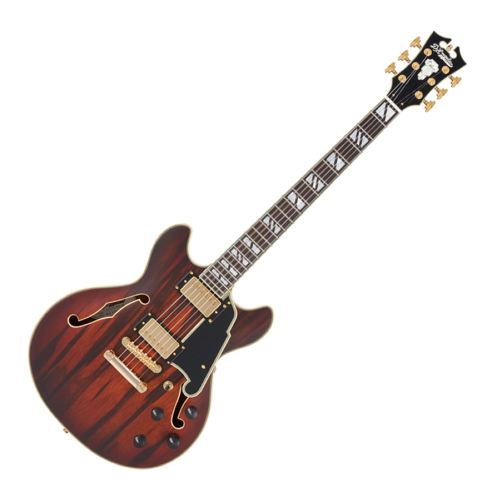 D’Angelico ディアンジェリコ Deluxe Mini DC Satin Brown Burst エレキギター セミアコ