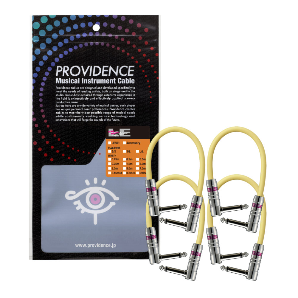 Providence プロビデンス LE501 15cm LL YL 4SET パッチケーブル 4本セット