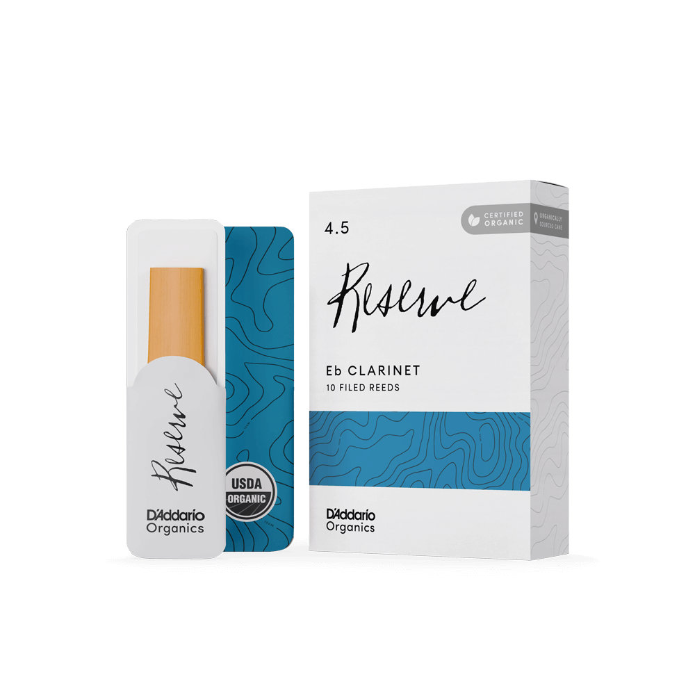 D’Addario Woodwinds ダダリオ ウッドウィンズ E♭クラリネット リード 10枚入り 硬さ:4.5 ダダリオ オーガニックス レゼルヴ