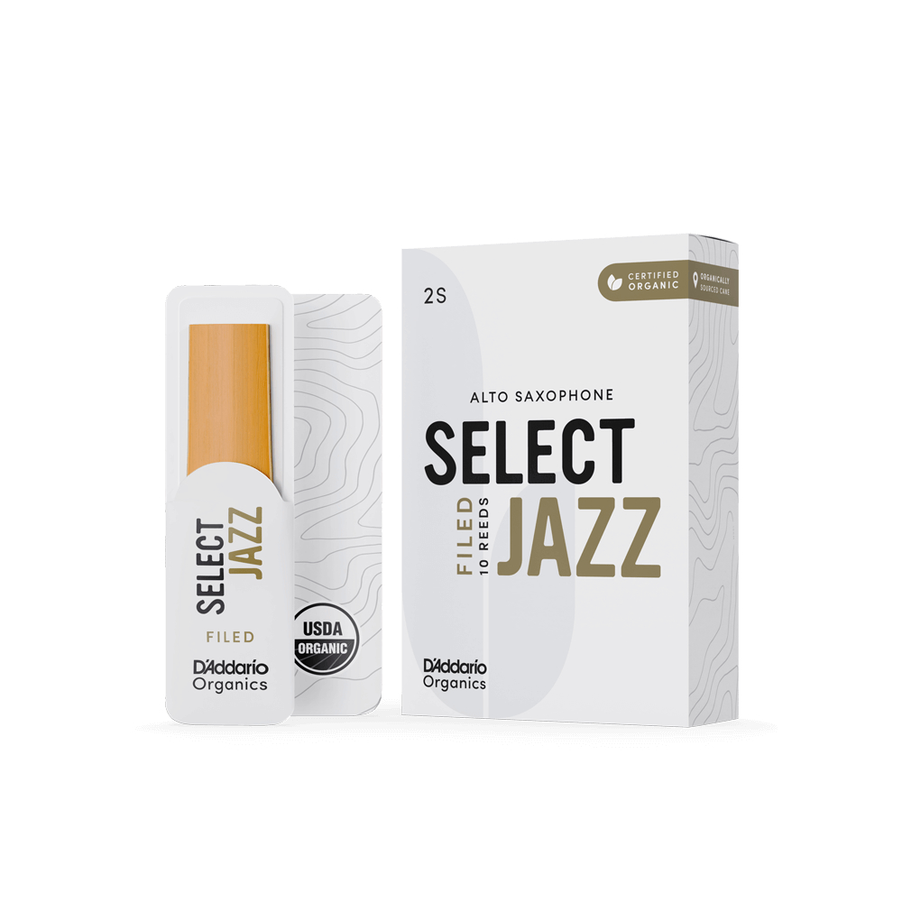 D’Addario Woodwinds ダダリオ ウッドウィンズ アルトサックス リード 10枚入り 硬さ:2S ファイルドカット ダダリオ オーガニックス セレクトジャズ