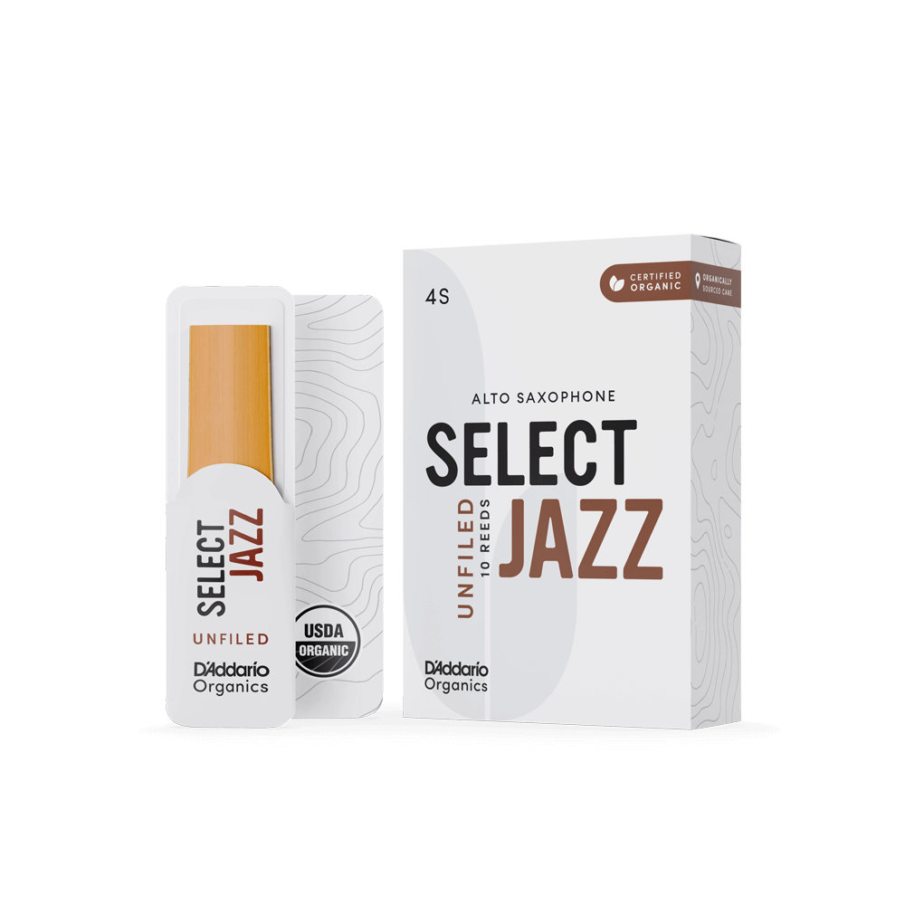 D’Addario Woodwinds ダダリオ ウッドウィンズ アルトサックス リード 10枚入り 硬さ:4S アンファイルドカット ダダリオ オーガニックス セレクトジャズ