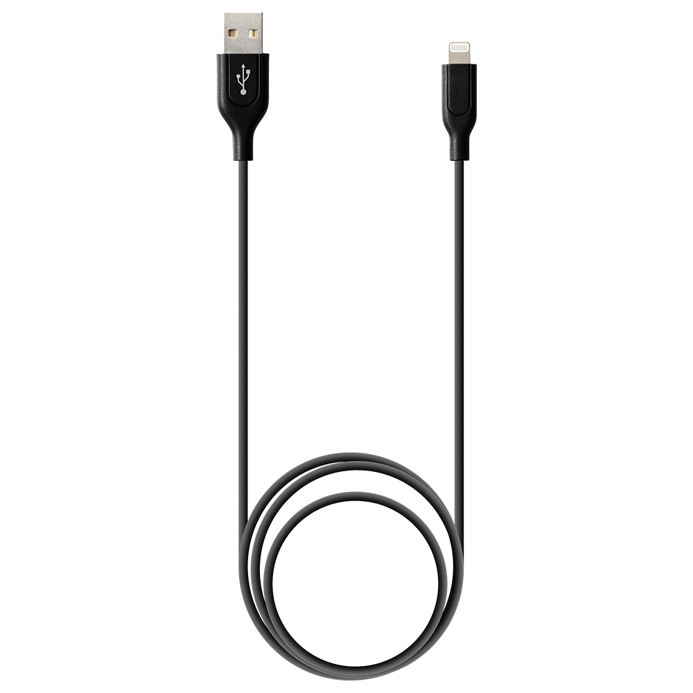 AXES アクセス AMP-003 BK iPhone充電ケーブル ライトニングケーブル 1m ブラック 【Apple社 MFi認証】