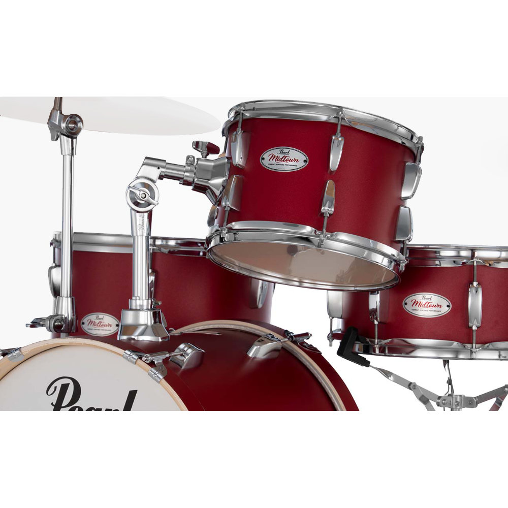Pearl MIDTOWN MT564/C-D ドラムシェル＆ハードウェアキット ＃747 Matte Red ドラムセット タム、フロア、バスドラム