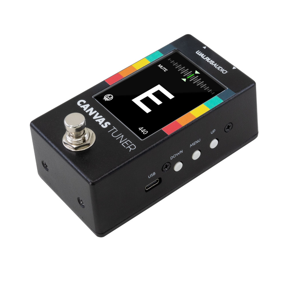 WALRUS AUDIO ウォルラスオーディオ WAL-CANV/TU Canvas Tuner ペダルチューナー 右サイドからニードルモード正面