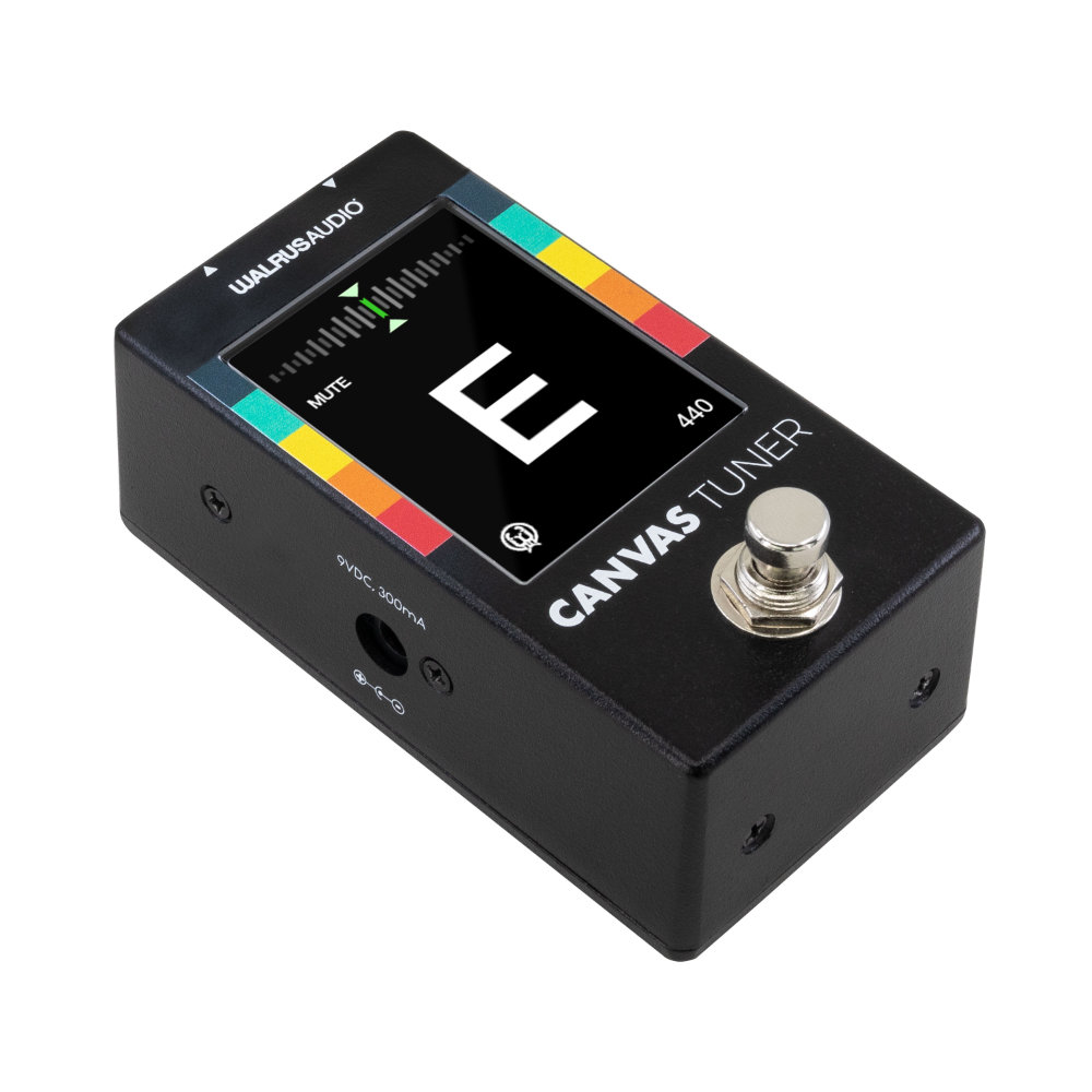 WALRUS AUDIO ウォルラスオーディオ WAL-CANV/TU Canvas Tuner ペダルチューナー 左サイドからニードルモード正面