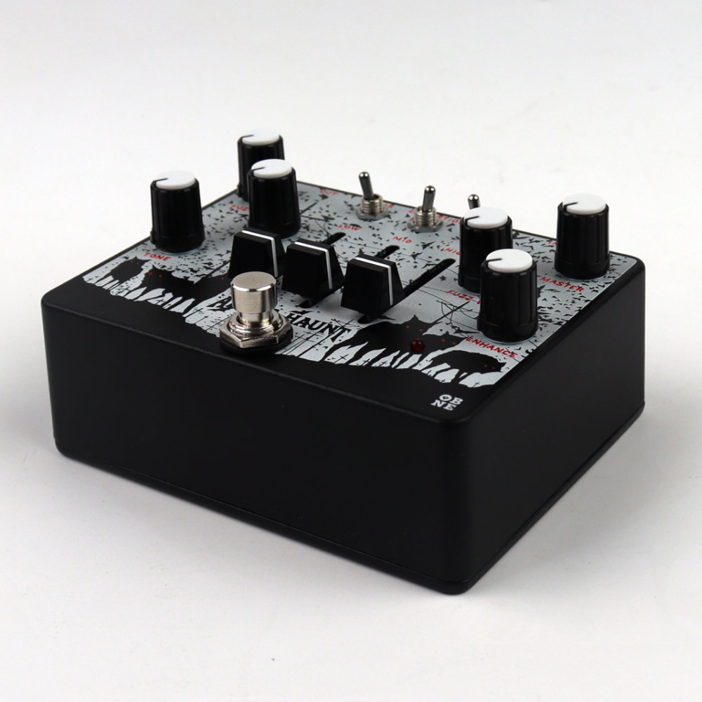 Old Blood Noise Endeavors Alpha Haunt Black Powder ファズ ギターエフェクター フットスイッチ側サイド