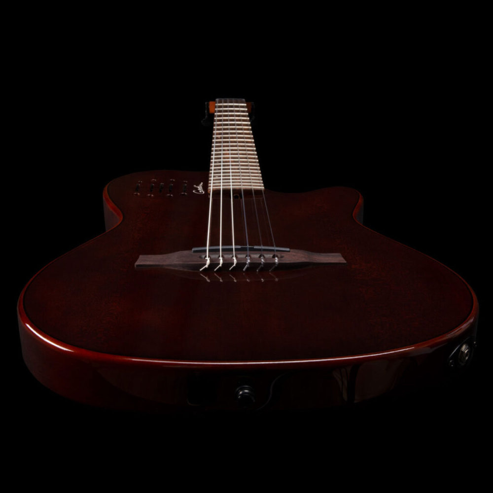 Godin ゴダン Multiac Mundial Kanyon Burst ナイロンギター ボディエンド