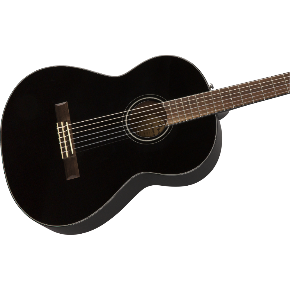 Fender フェンダー CN-60S Nylon Walnut Fingerboard Black クラシックギター ボディ画像
