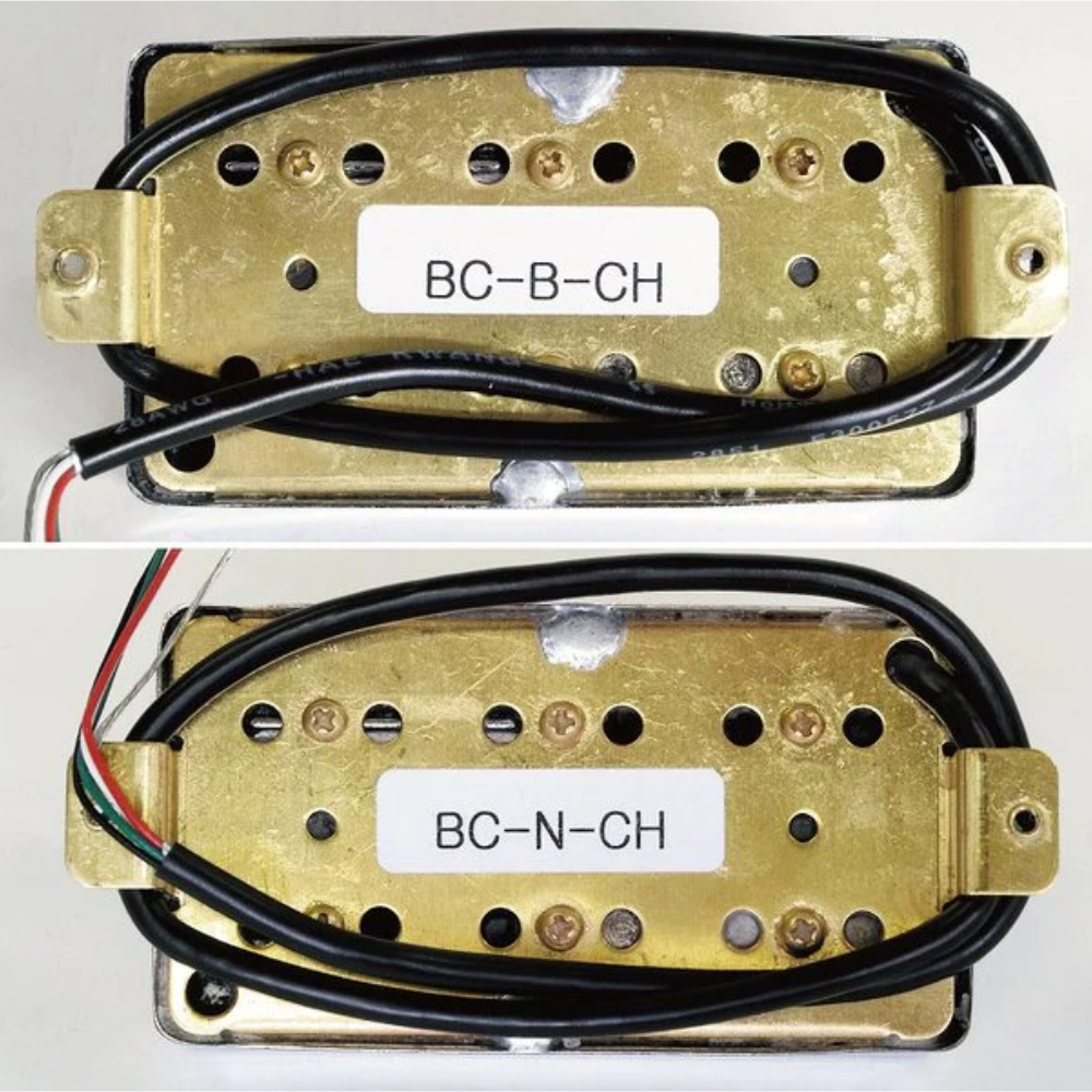 Railhammer Pickups レールハンマーピックアップス Billy Corgan Signature Chrome Set ブリッジ ネックセット ハムバッカー エレキギター ピックアップ 本体裏画像