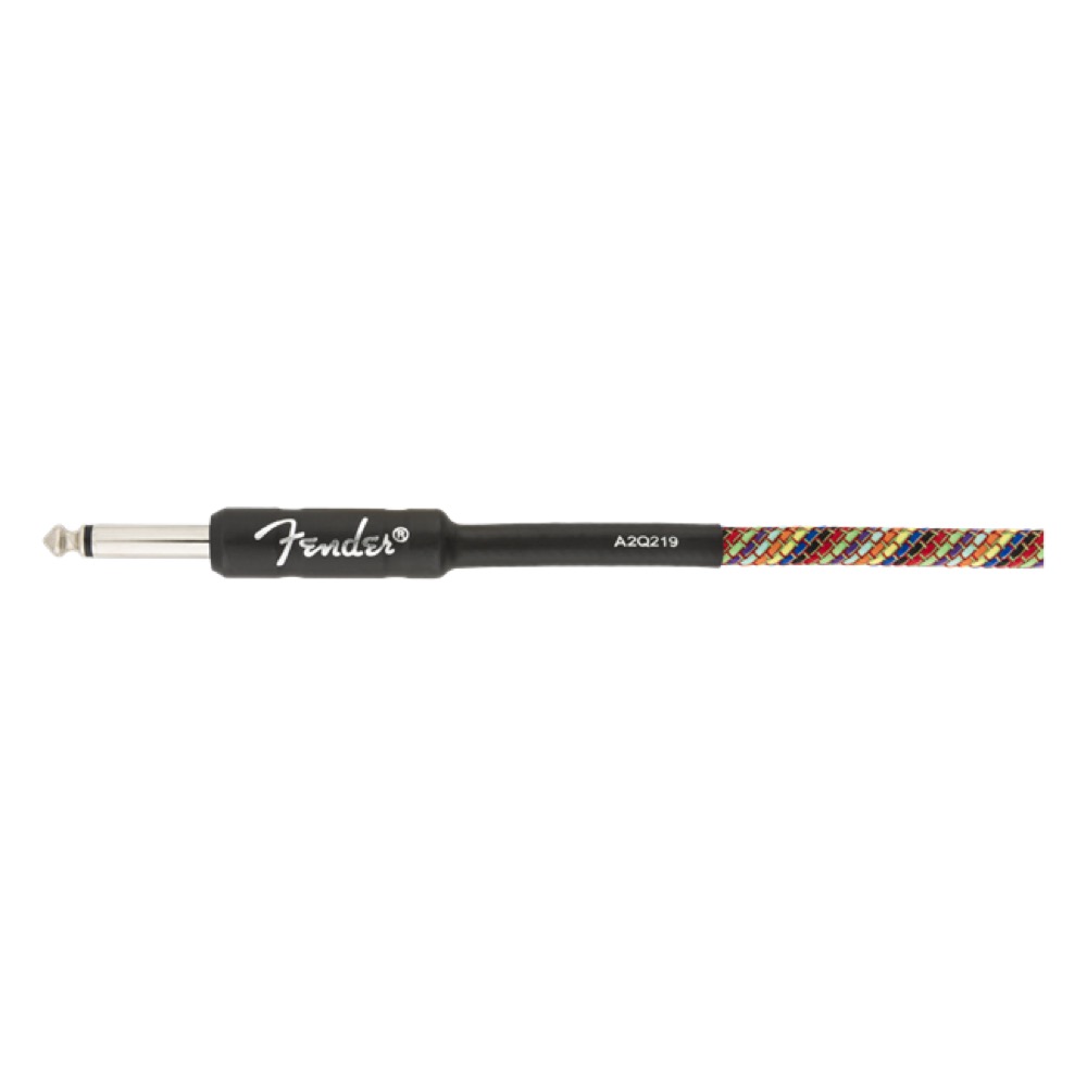 Fender フェンダー Festival Instrument Cable SS 10ft Pure Hemp Rainbow ギターケーブル ギターシールド プラグ画像