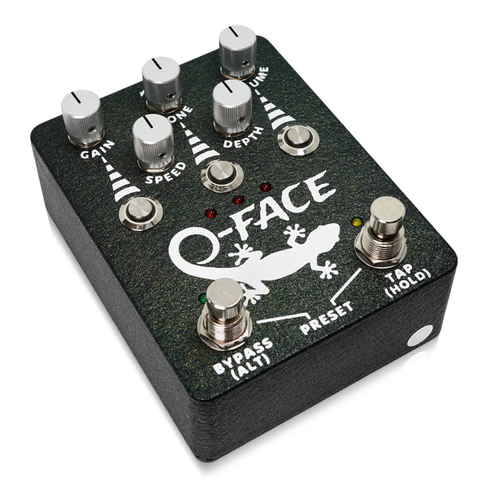 Gecko Pedals ゲッコーペダルズ O-Face オーバードライブ ギターエフェクター フットスイッチ側からのアングル