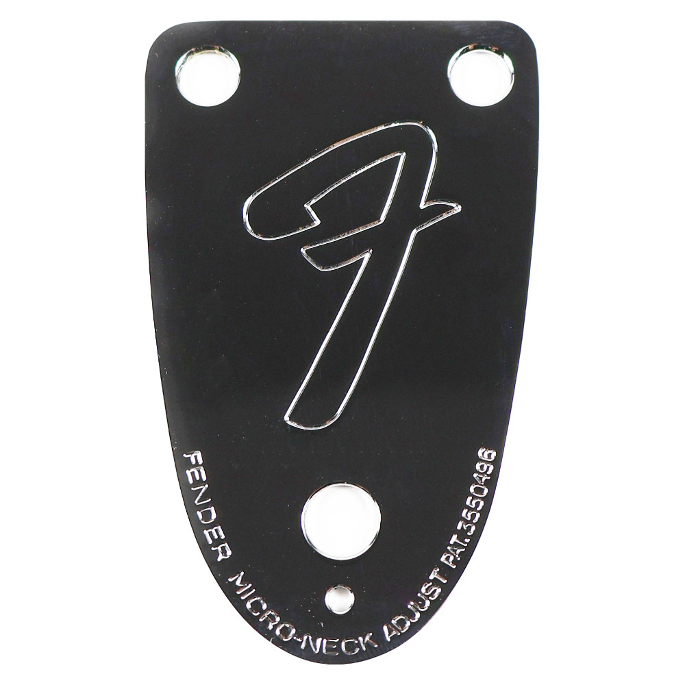 Fender フェンダー 70S VINTAGE-STYLE 3-BOLT F STAMPED BASS NECK PLATE Chrome ベース用 ネックプレート