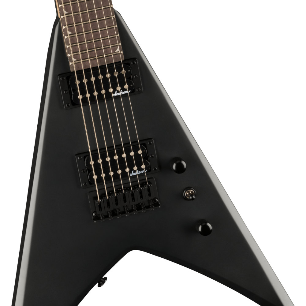 Jackson ジャクソン JS Series King V JS22-7 KV HT Satin Black 7弦エレキギター ピックアップ、ブリッジj