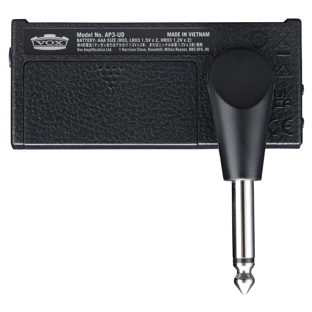 VOX AmPlug3 UK Drive AP3-UD ボックス アンプラグ3 ギター用ヘッドホンアンプ エフェクター リズムマシン内蔵 背面・全体像