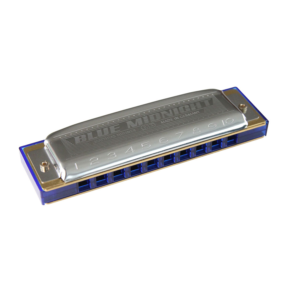 HOHNER ホーナー Blue Midnight 595/20 C調 10穴ハーモニカ ブルースハープ 全体像