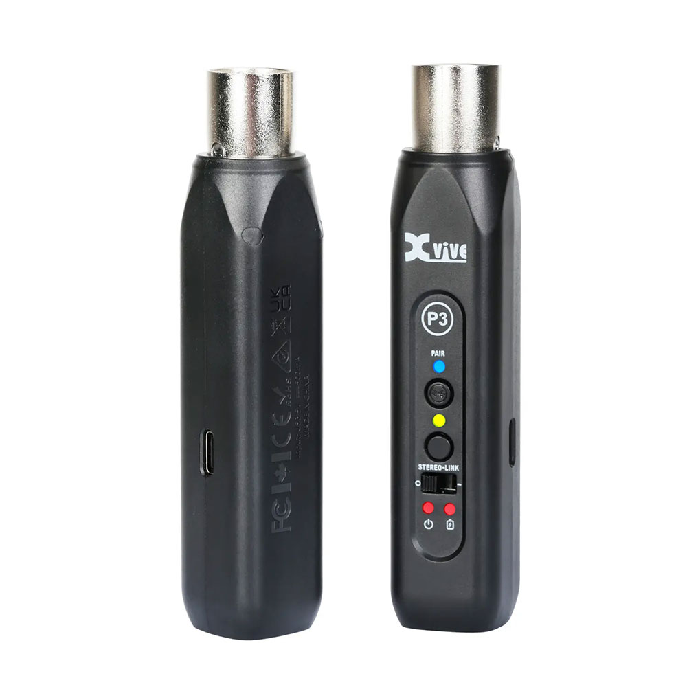 Xvive エックスバイブ XV-P3D P3 Bluetooth Audio Receiver XLR端子 レシーバー 受信機 2台セット 全体像