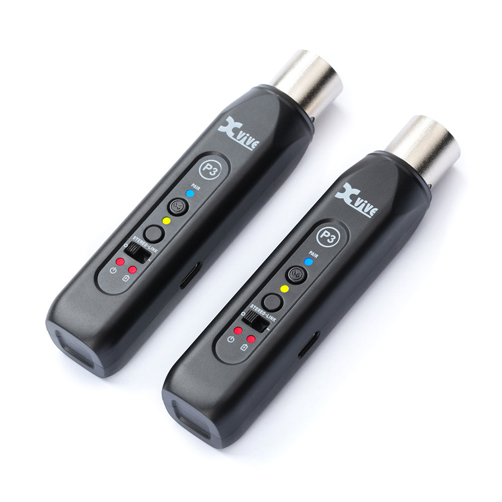 Xvive エックスバイブ XV-P3D P3 Bluetooth Audio Receiver XLR端子 レシーバー 受信機 2台セット 全体像