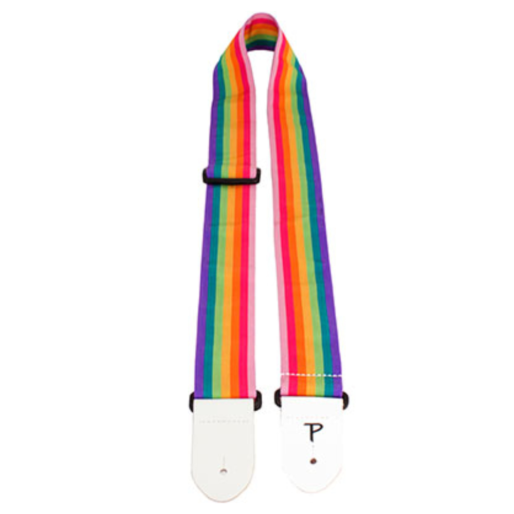 Perri’s ペリーズ TWS-7060 HOPE RAINBOW JACQUARD ギターストラップ 本体画像1