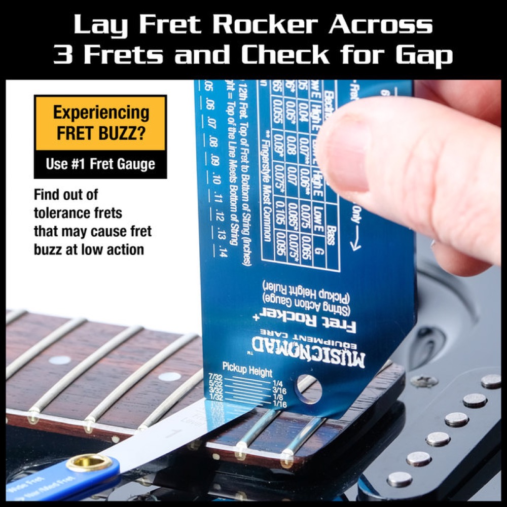 MUSIC NOMAD ミュージックノマド MN840 Precision Fret Gauge フレットゲージ 使い方