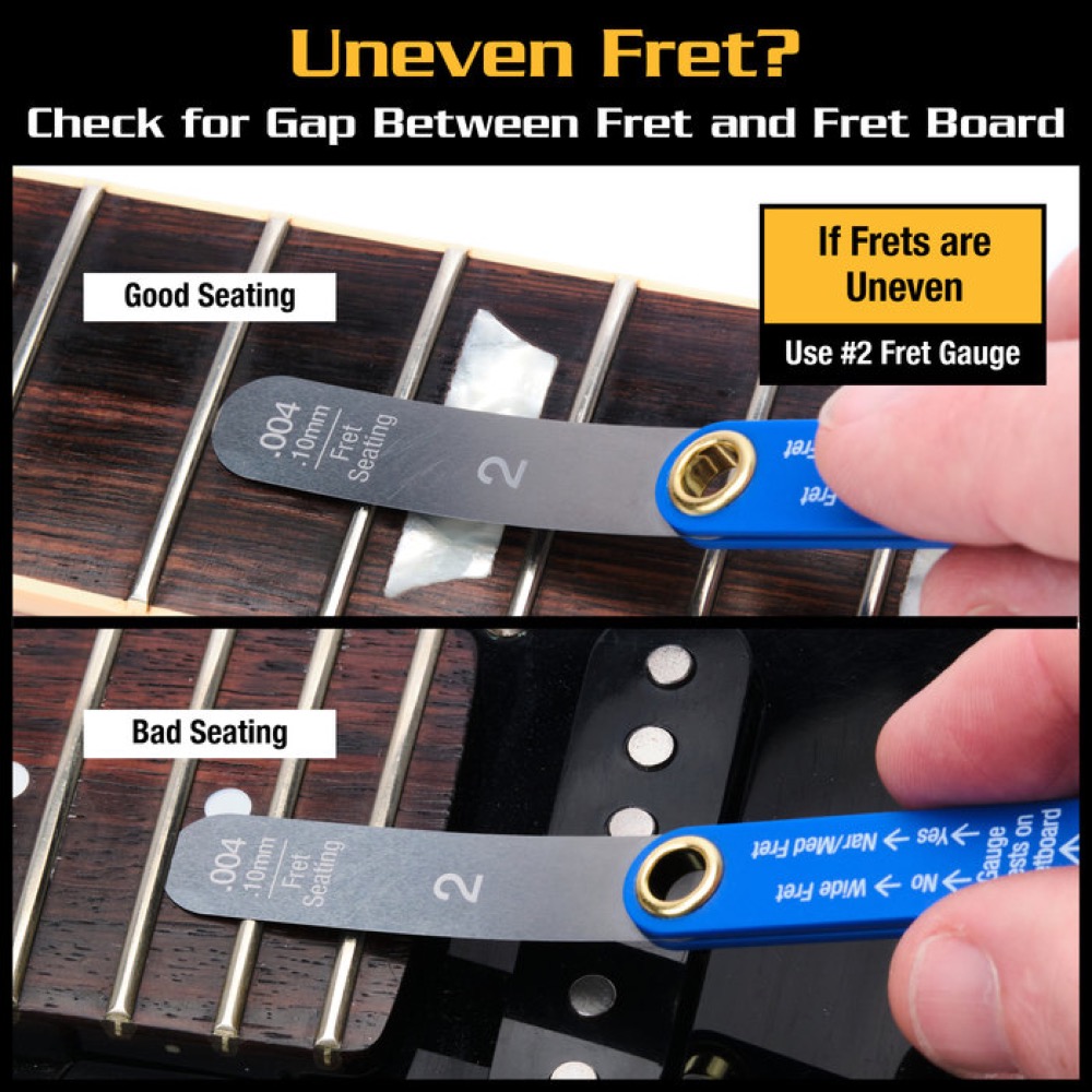 MUSIC NOMAD ミュージックノマド MN840 Precision Fret Gauge フレットゲージ 使い方