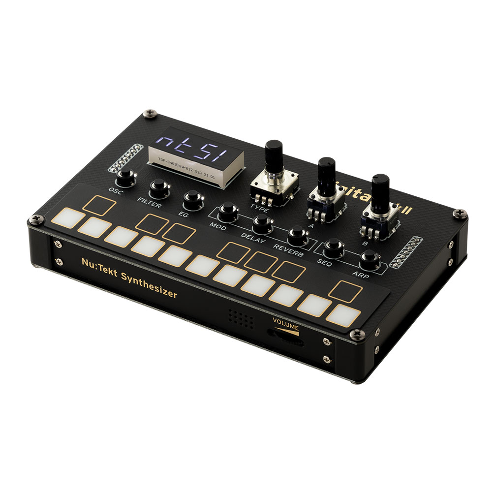 コルグ シンセサイザー 組み立てキット KORG NTS-1 digital Kit mkII DIYシンセキット Programmable Synthesizer Kit 全体像