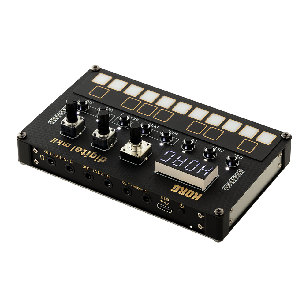 コルグ シンセサイザー 組み立てキット KORG NTS-1 digital Kit mkII DIYシンセキット Programmable Synthesizer Kit 全体像