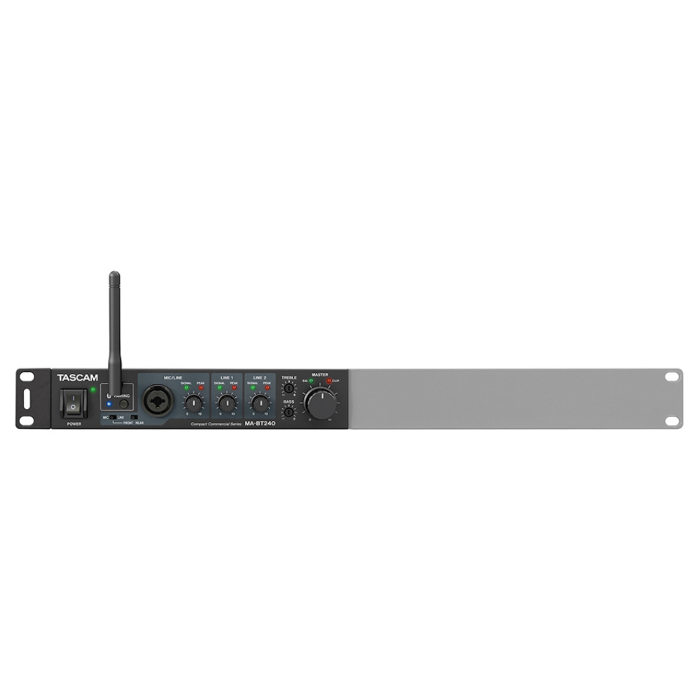 TASCAM タスカム MA-BT240 Bluetoothレシーバー搭載 ミキサー 別売り1Uハーフラックステー
