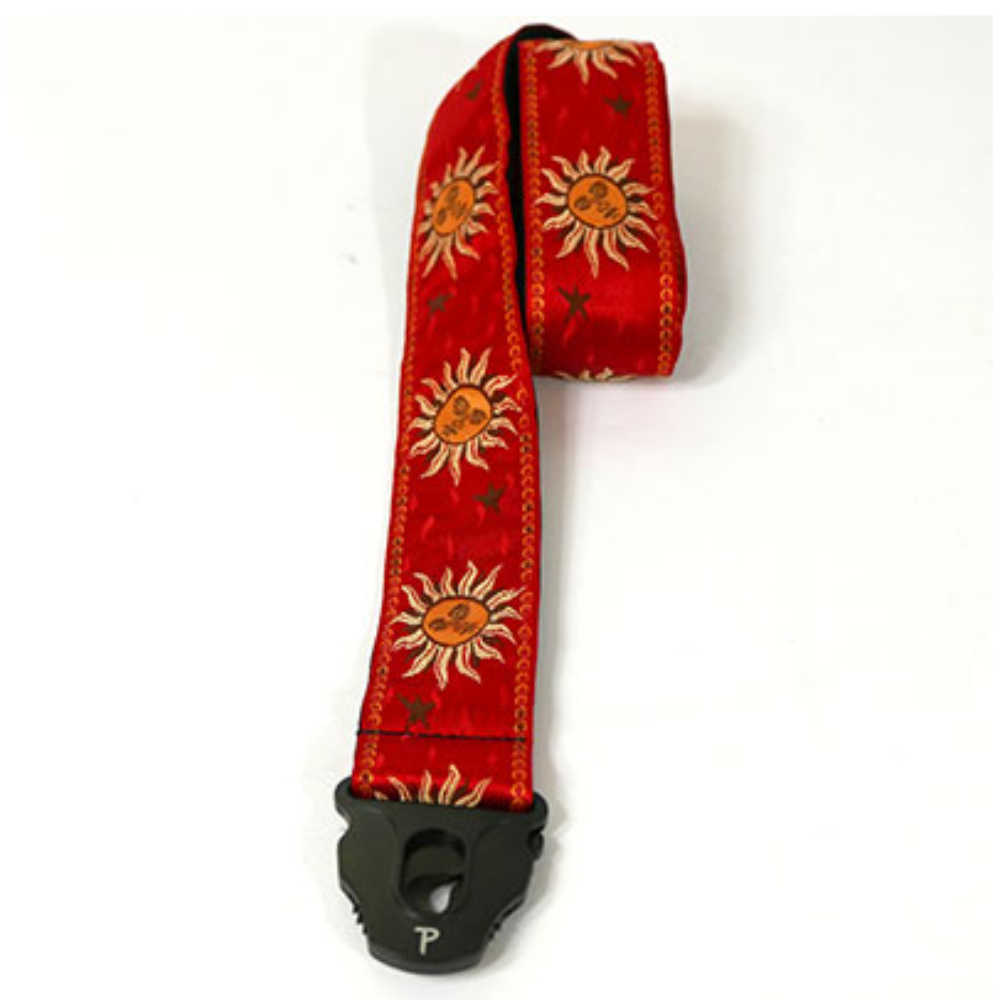 Perri’s ペリーズ TWSPL-6831 RED SUNS JACQUARD ギターストラップ Perri’s ペリーズ TWSPL-6831 RED SUNS JACQUAR 