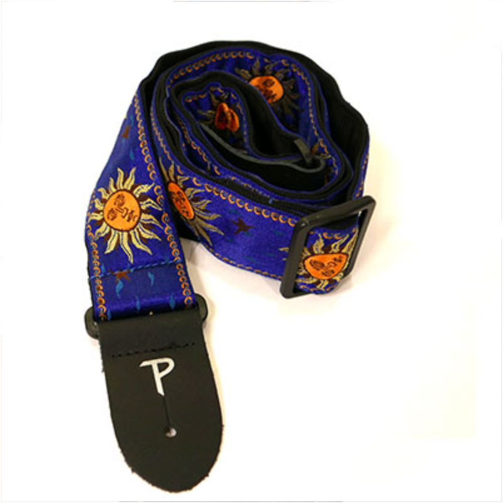 Perri’s ペリーズ TWS-7009 SUNS BLUE JACQUARD ギターストラップ ペリーズ TWS-7009 SUNS BLUE JACQUARD ギターストラップ
