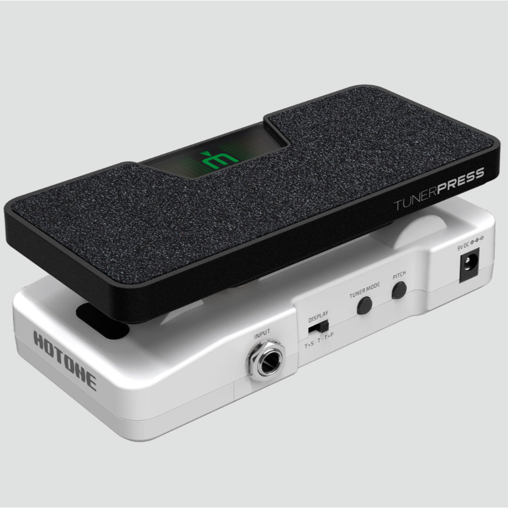 HOTONE ホットトーン TUNER PRESS マルチファンクション チューナーペダル 右サイドからのスラント