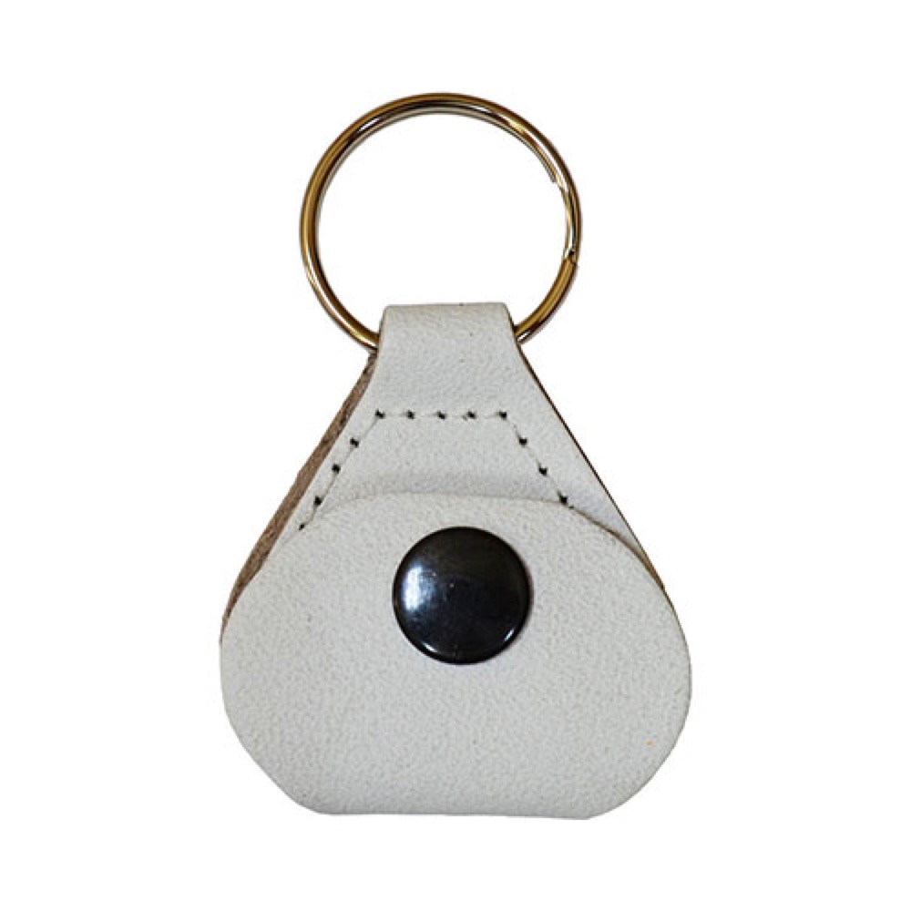 Perri’s ペリーズ PICKKEY-6676 Guitar Pick Holder Keychain WHITE ピックホルダー ピックケース キーリング付き