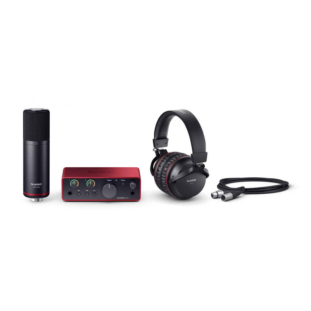 Focusrite Scarlett Solo Studio 4th Gen オーディオインターフェイスセット セット内容