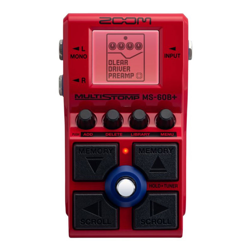 ZOOM ズーム MS-60B+ MultiStomp ベース マルチエフェクター ペダル