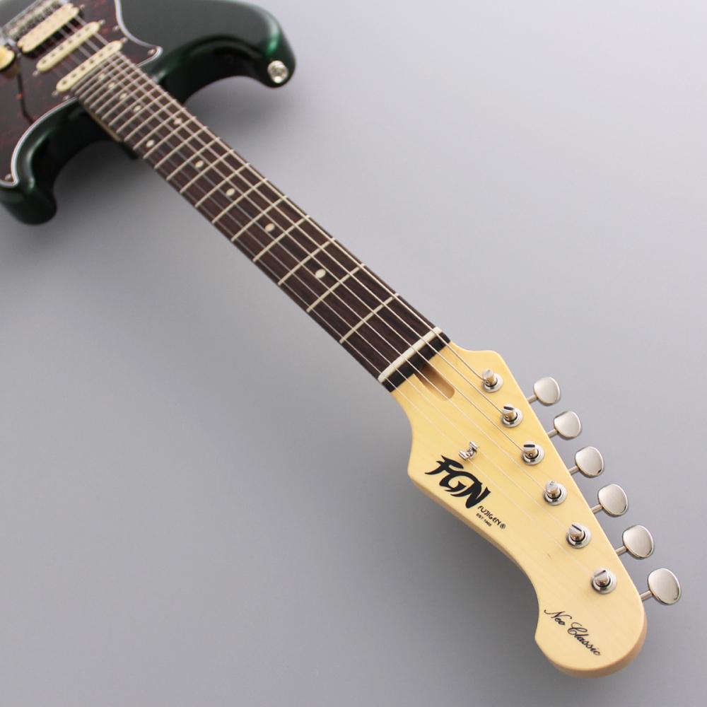 フジゲン エレキギター FUJIGEN FGN NST110RAL CAG 01 アルダーボディー キャンディーアップルグリーン SSHピックアップ Neo Classic ネオクラシック ヘッド画像