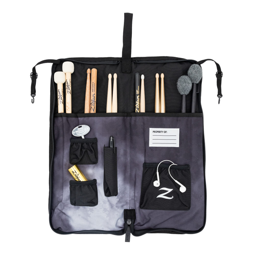 ZILDJIAN ジルジャン ZXSB00102 Student Bags Collection Stick Bag スティックバッグ スティックケース ブラックレインクラウド 使用例画像