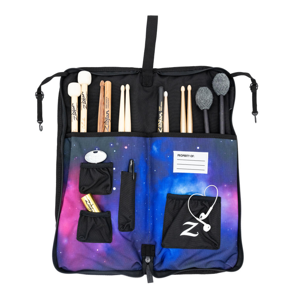 ZILDJIAN ジルジャン ZXSB00302 Student Bags Collection Stick Bag スティックバッグ スティックケース パープルギャラクシー 使用例画像