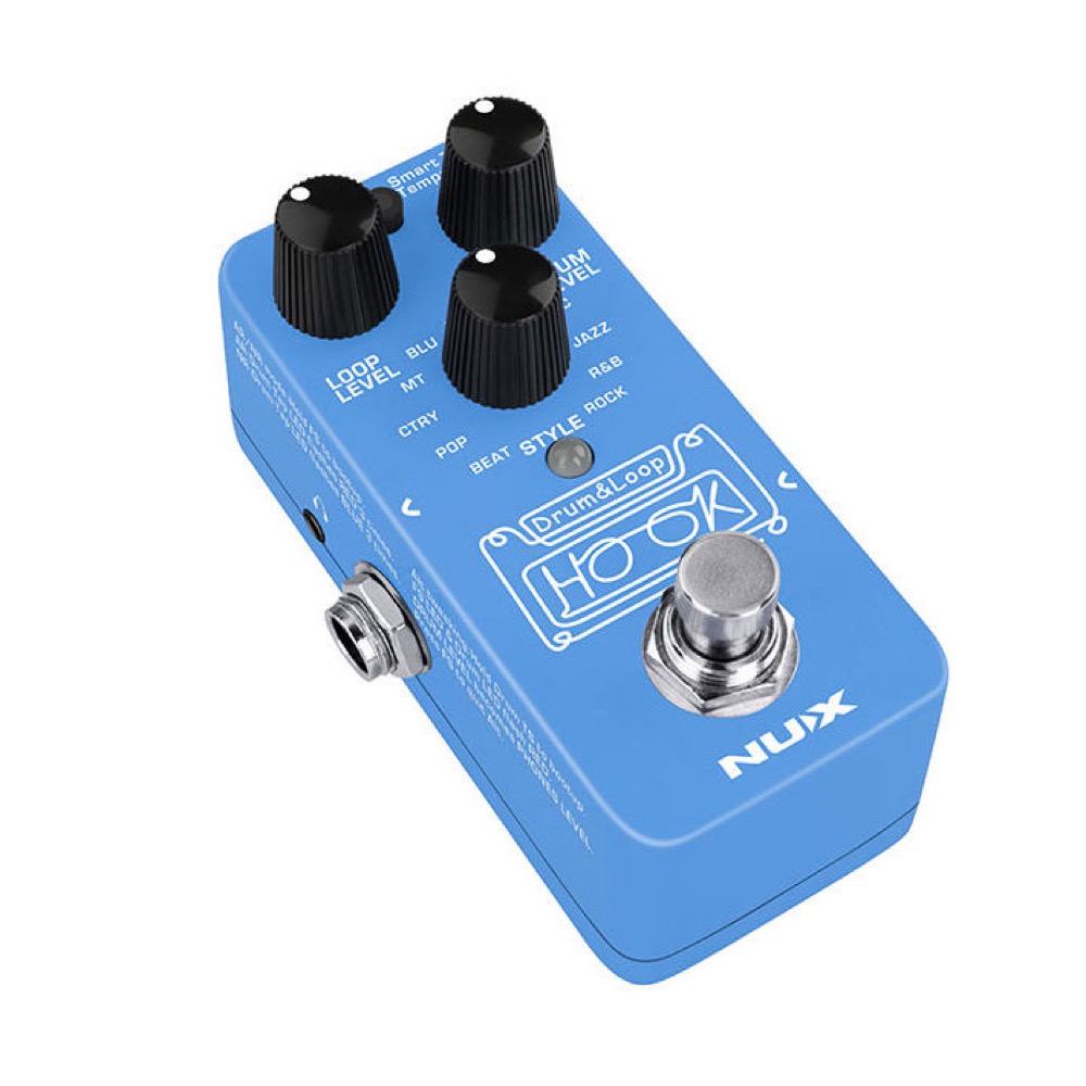 NUX NDL-3 HOOK Drum & Loop ドラム&ルーパー ギターエフェクター 全体像