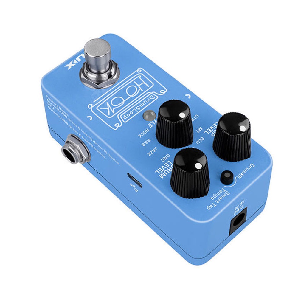 NUX NDL-3 HOOK Drum & Loop ドラム&ルーパー ギターエフェクター 全体像